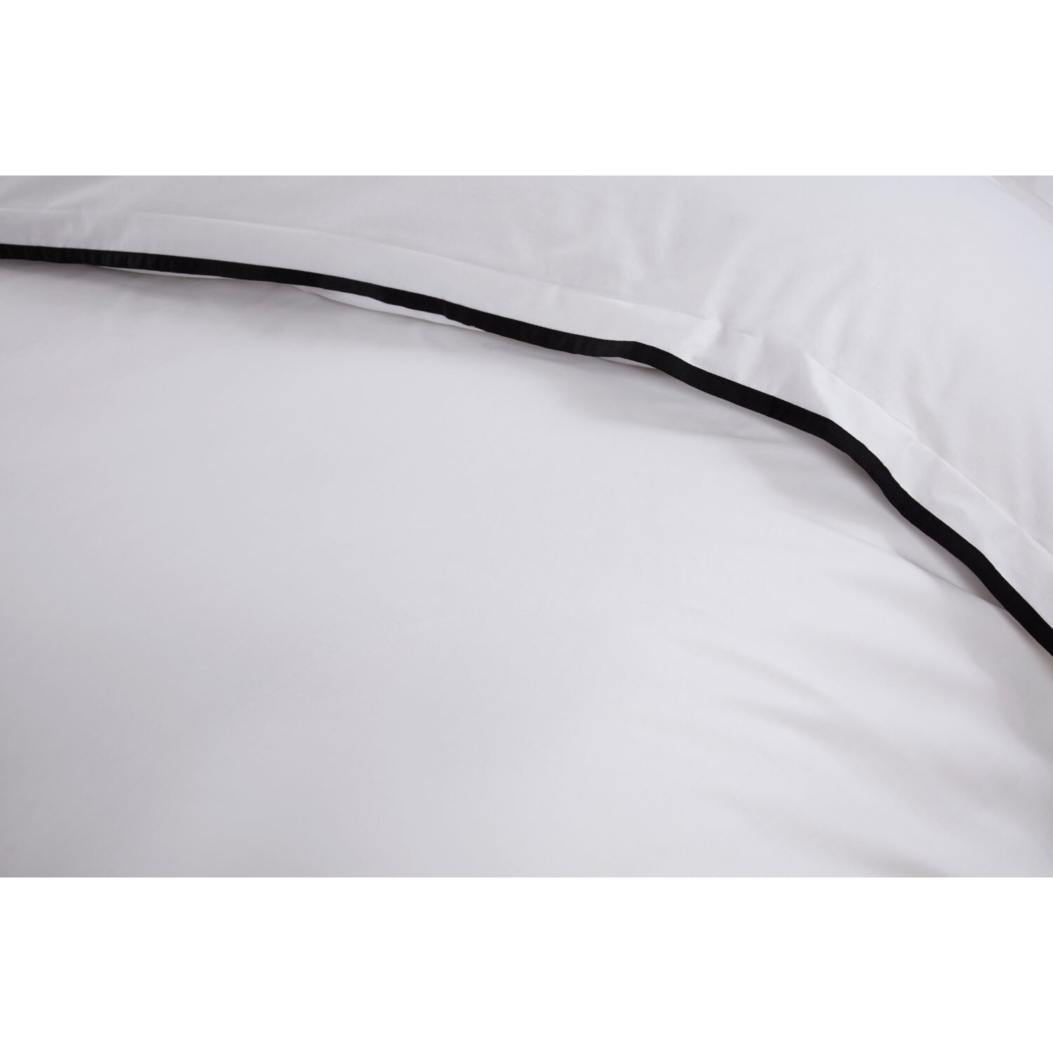 Divante Alston Oxford King Size Trim White Duvet Set Image 4