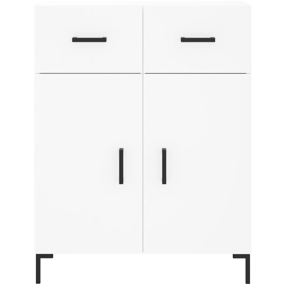 vidaXL 4 Door 2 Drawer White Highboard Image 8