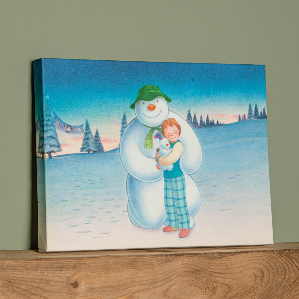Samuel Alexander Snowman Snowdog and Billy Canvas Colour Change Wall Art 30 x 40cm Image 6