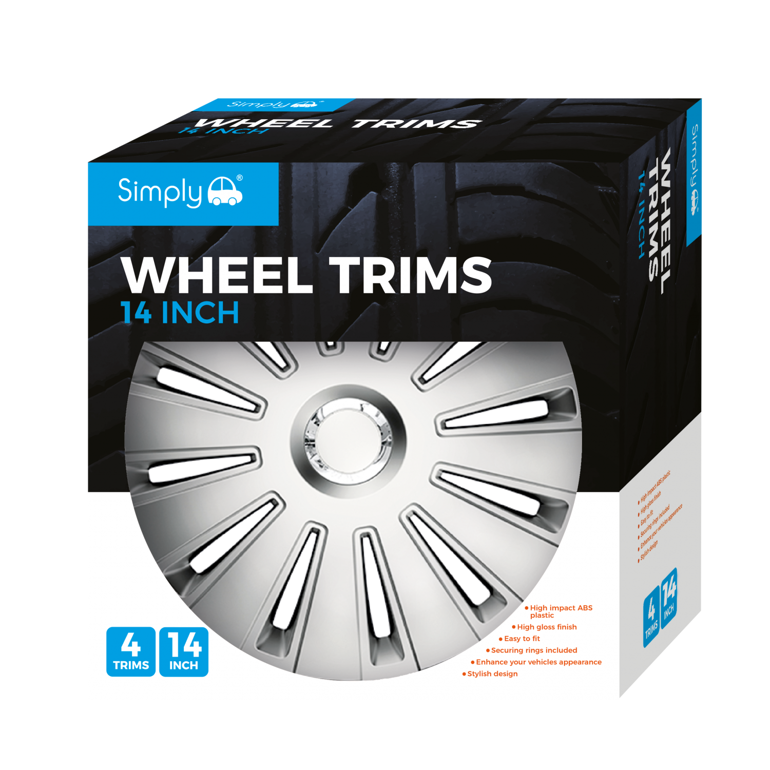 Simply Auto Wheel Trims 14inch - Cosmos Image 1
