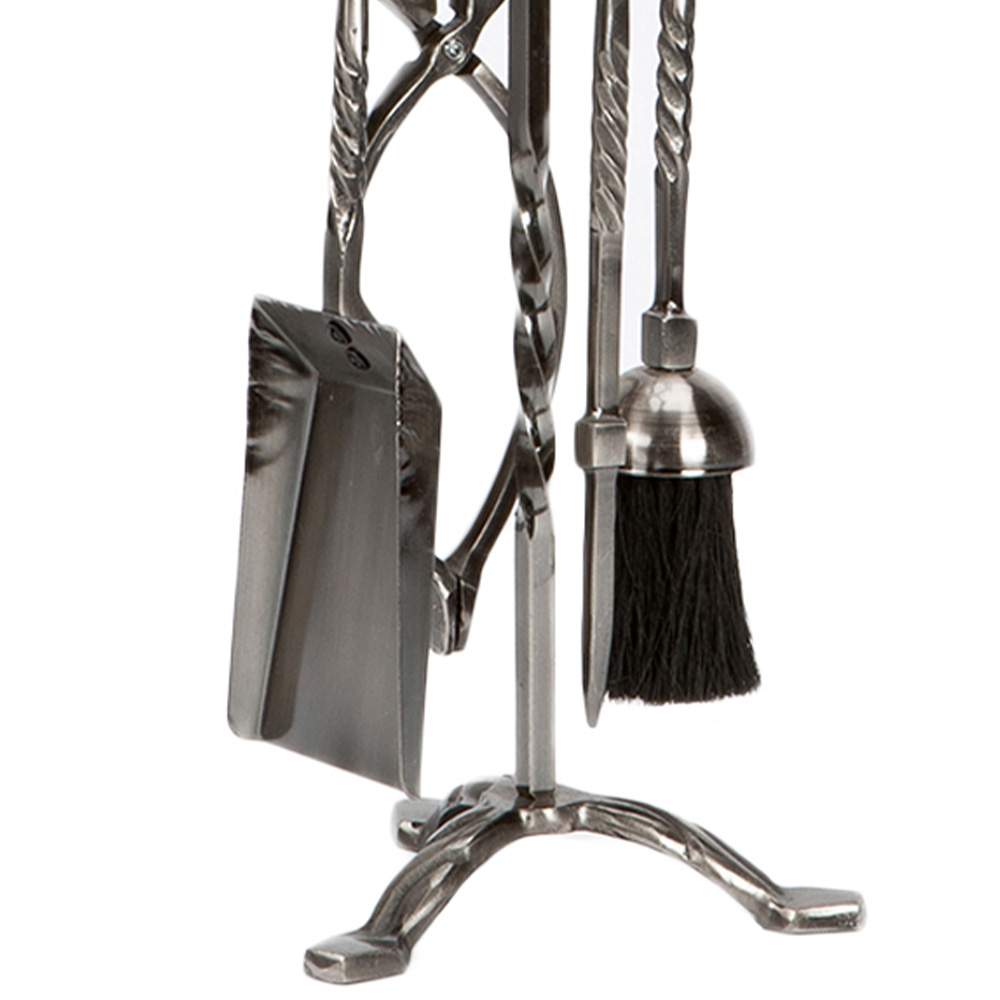 Inglenook Fireside 5 Piece Fleur de Lys Tripod Companion Set Image 2