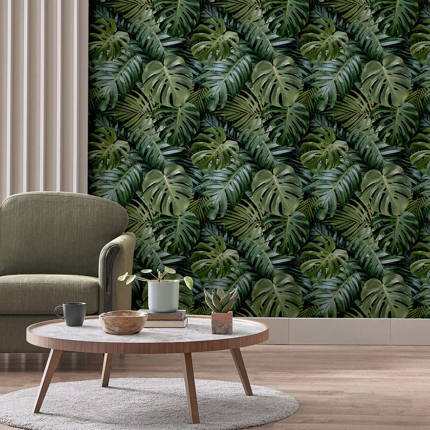 Living Wall Wallpaper - Green Image 4