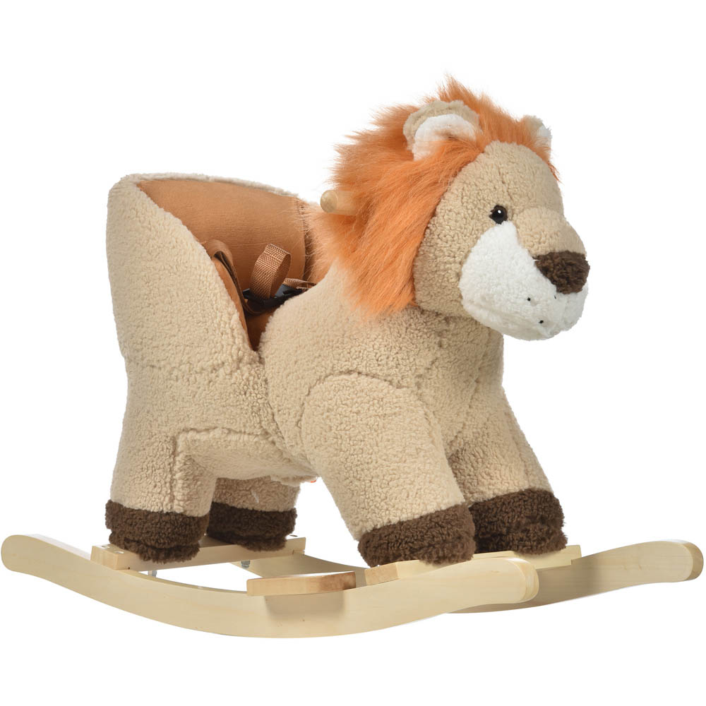 Tommy Toys Baby Rocking Horse Lion Ride On Brown Image 1