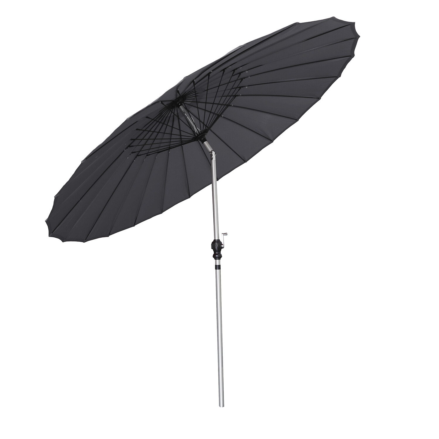 Black Shanghai Umbrella Parasol 2.45m Image 2