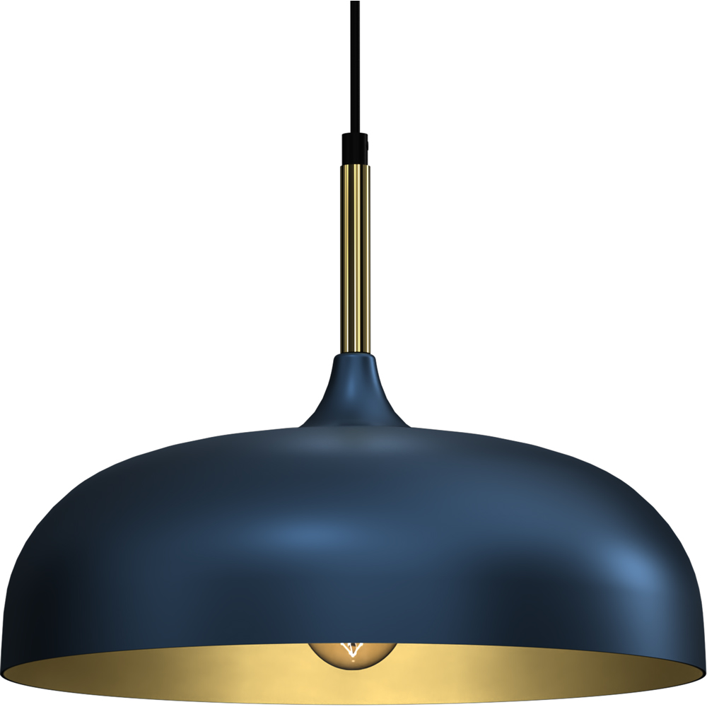 Milagro Lincoln Blue and Gold Pendant Light Image 3