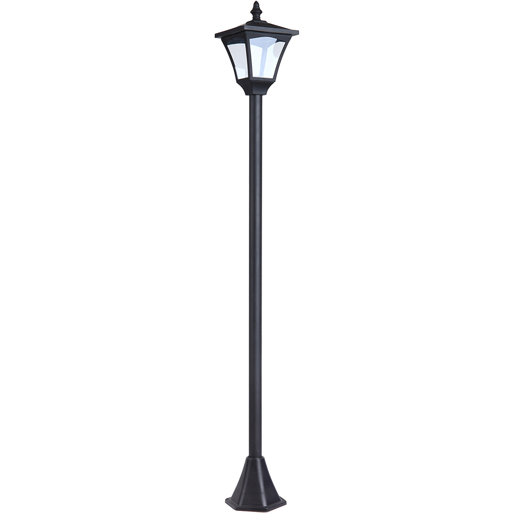 Outsunny Black LED Solar Lamp Post Image 1