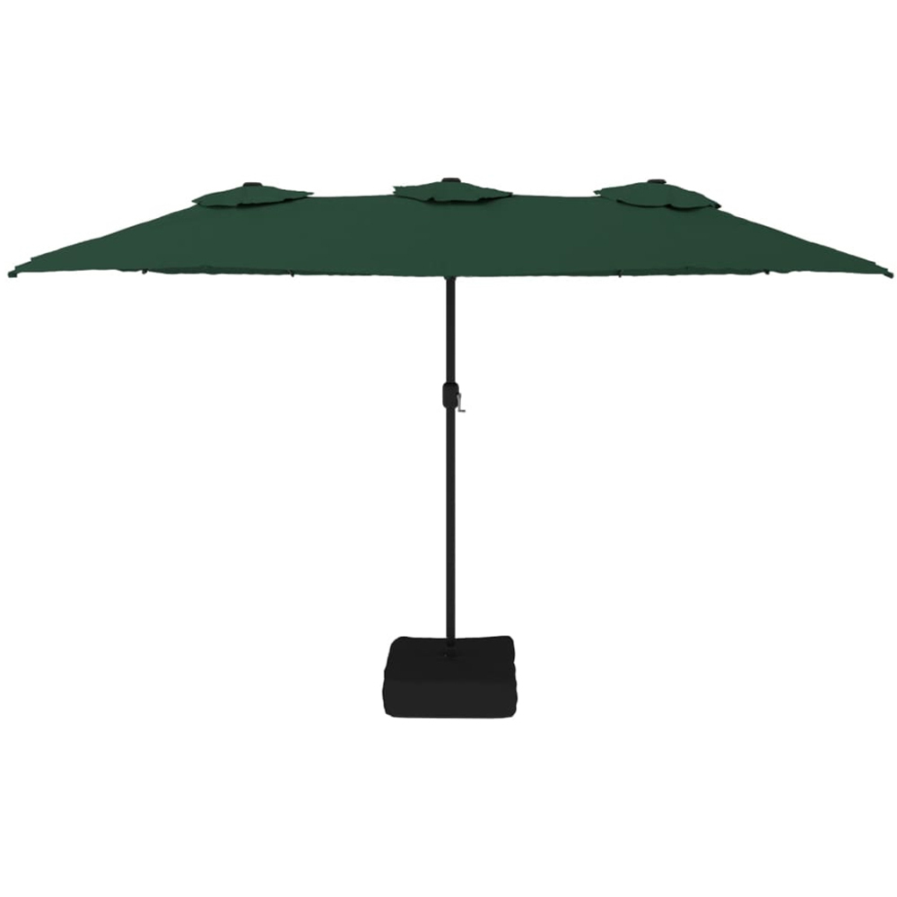vidaXL Green Double Head Parasol 4.5 x 2.6m Image 2