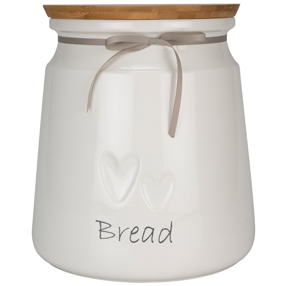 Harmony Debossed Heart Bread Canister Image