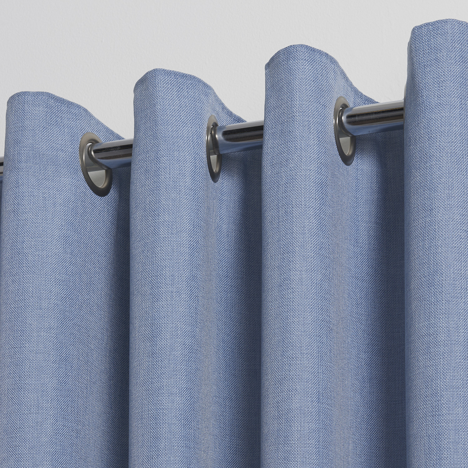 Divante Chatsworth Blue Eyelet Curtains 168 x 137cm Image 3