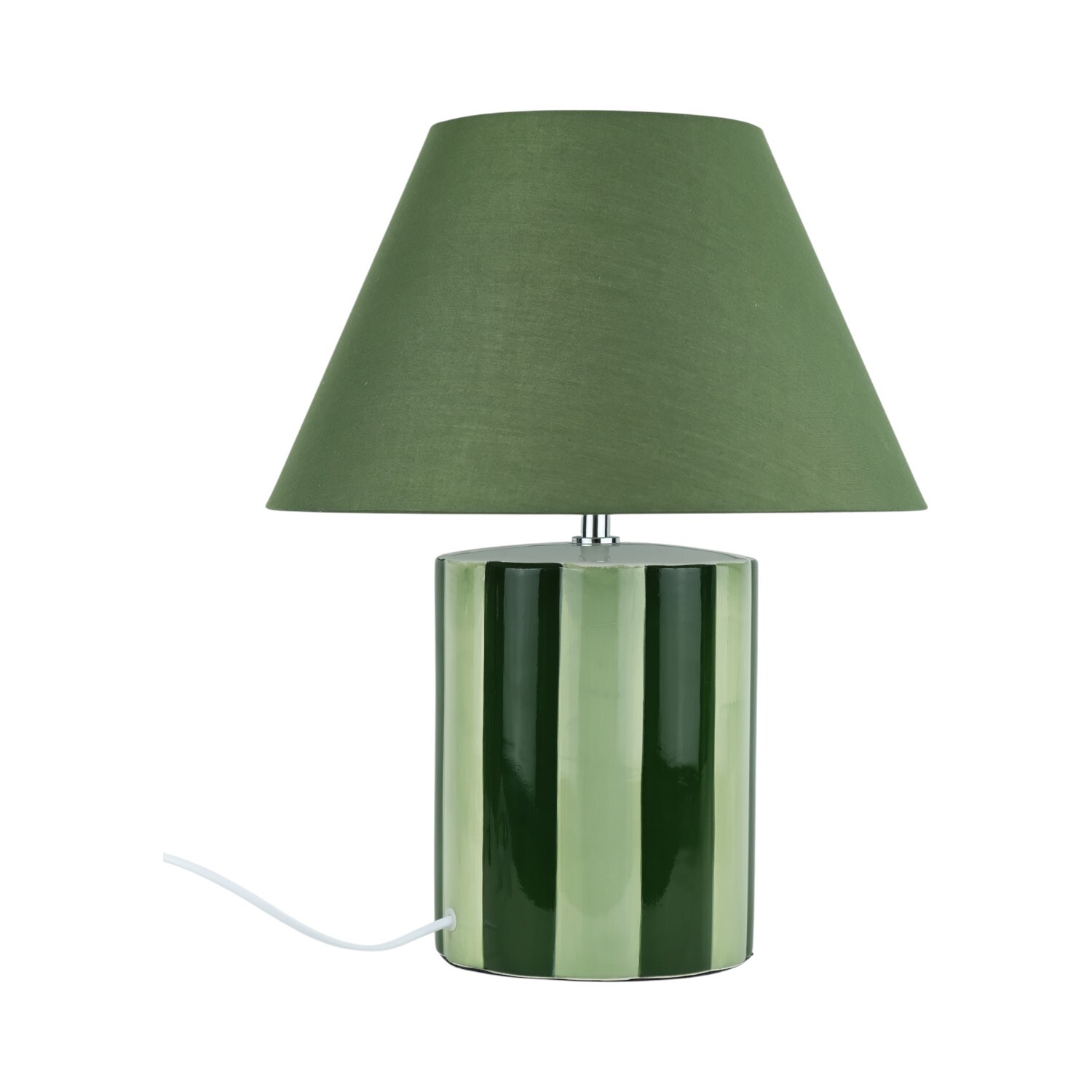 Adley Stripe Table Lamp Green Image 8