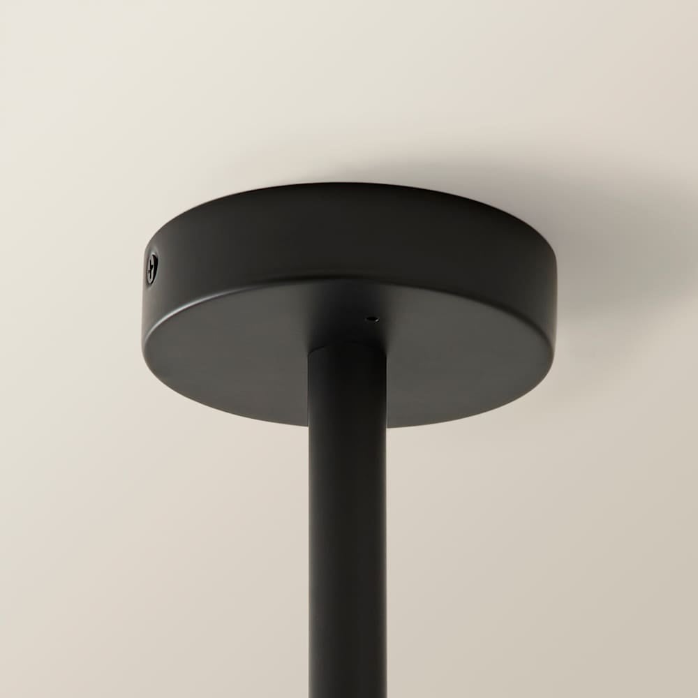 ValueLights Darla 4 Way Black Frosted Globe Ceiling Light and Bulbs Image 5
