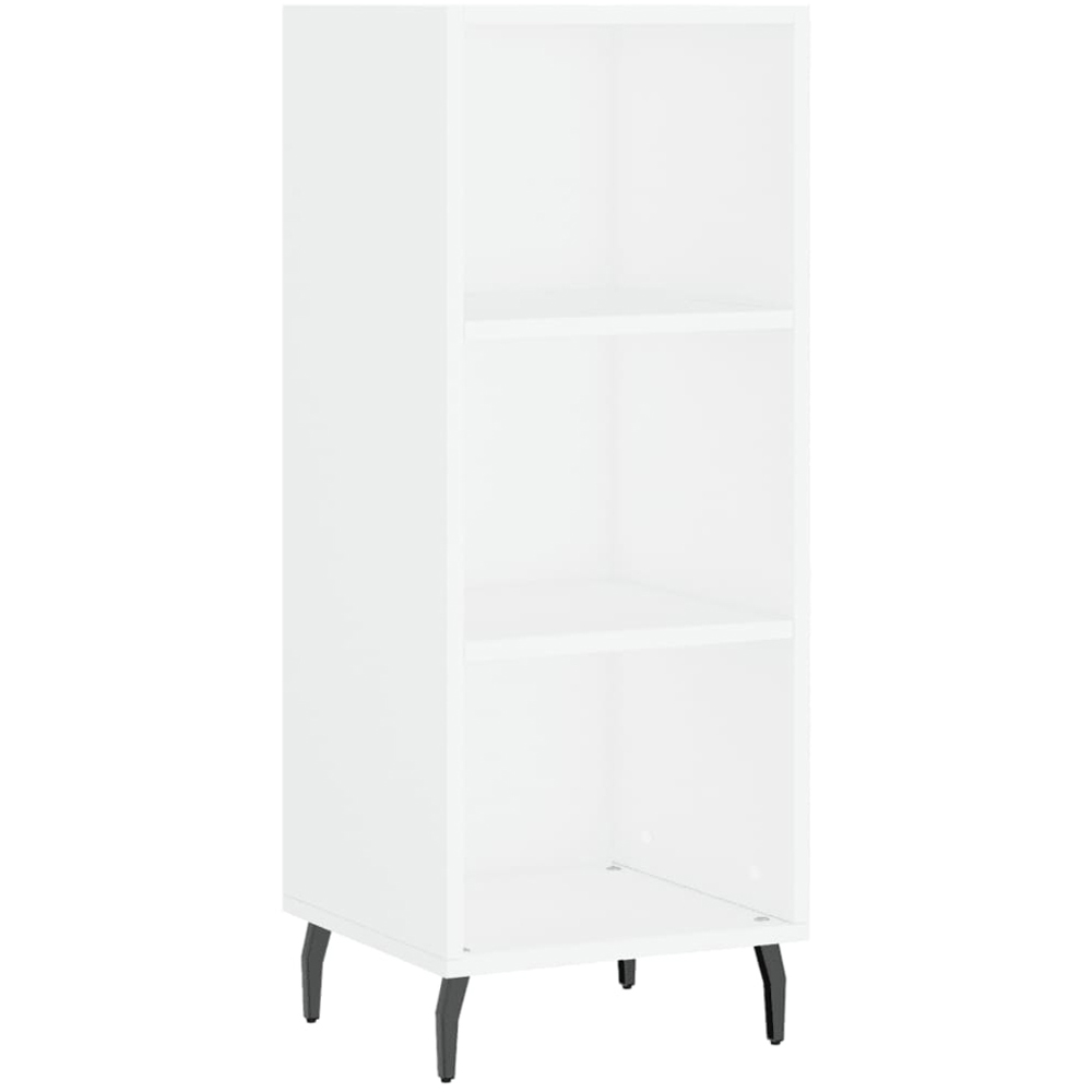 vidaXL 3 Shelf White Sideboard Image 2