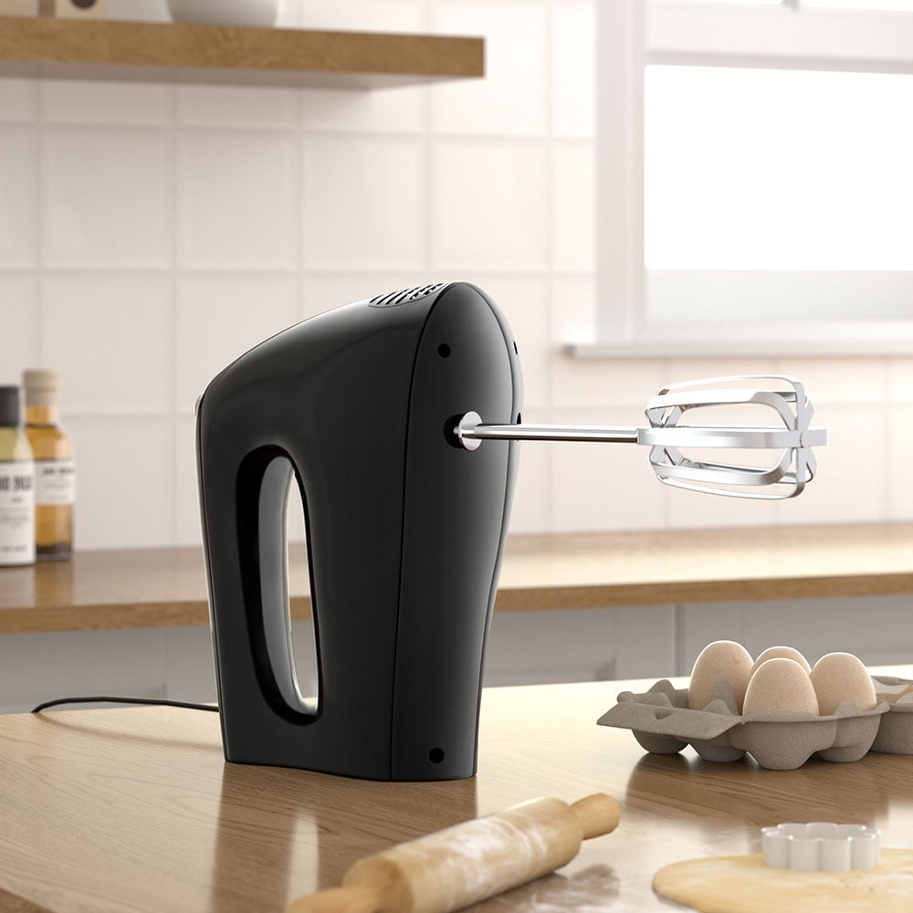 Living and Home AI1386 Black Dual Whisk Multifunctional Handheld Mixer 250W Image 8