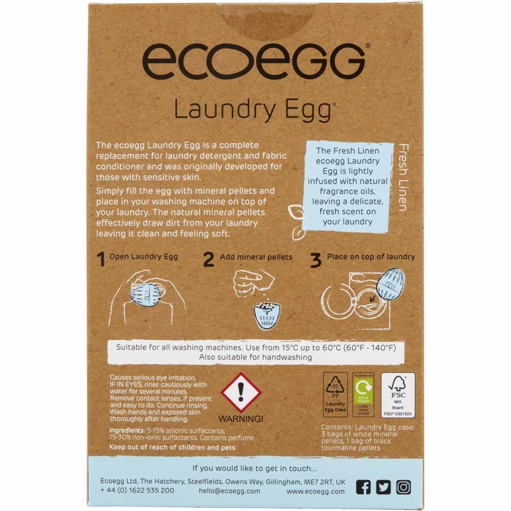 ecoegg Laundry Egg Fresh Linen 70 Washes Image 2