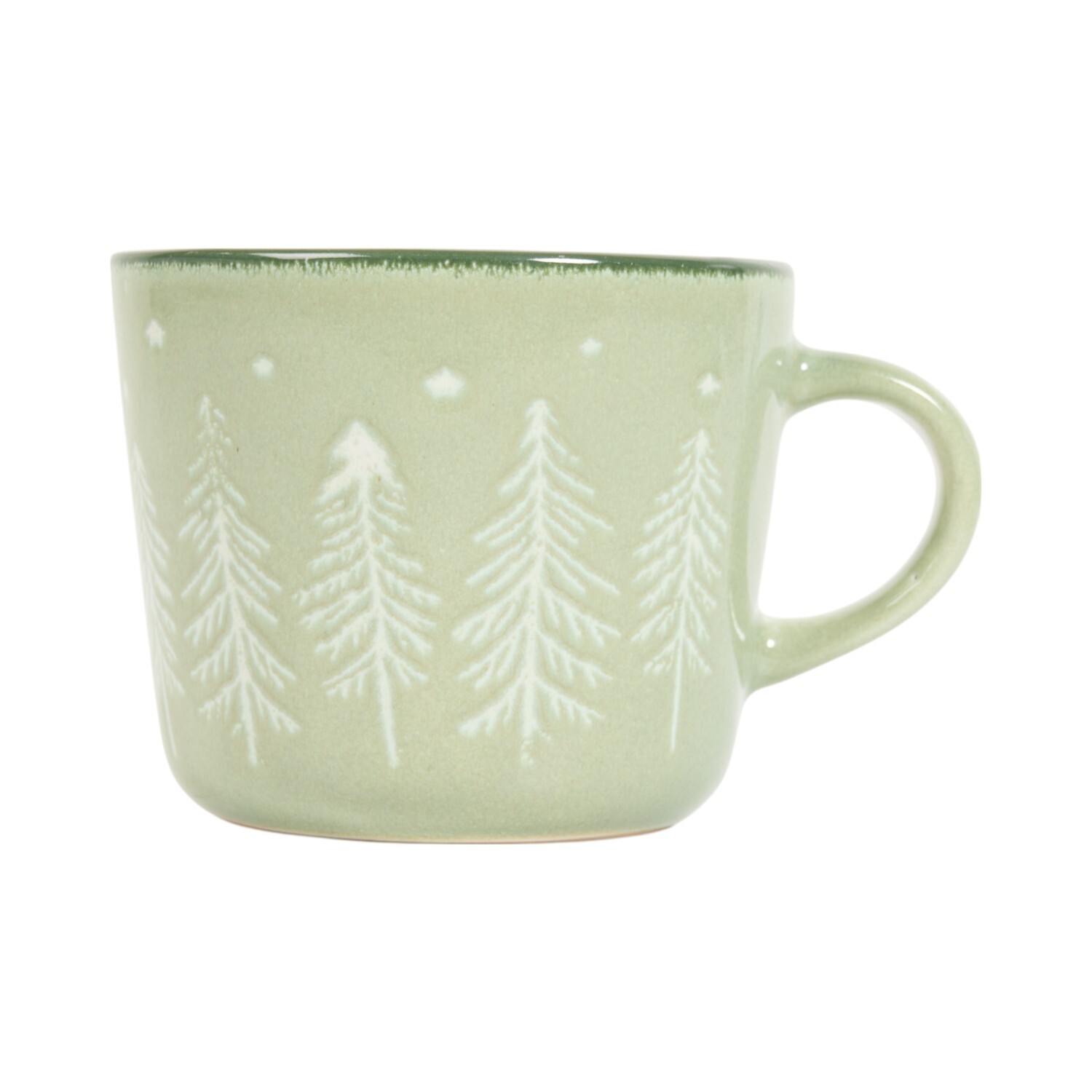 Pack of 4 Nordic Tree Mugs Sage Image 3