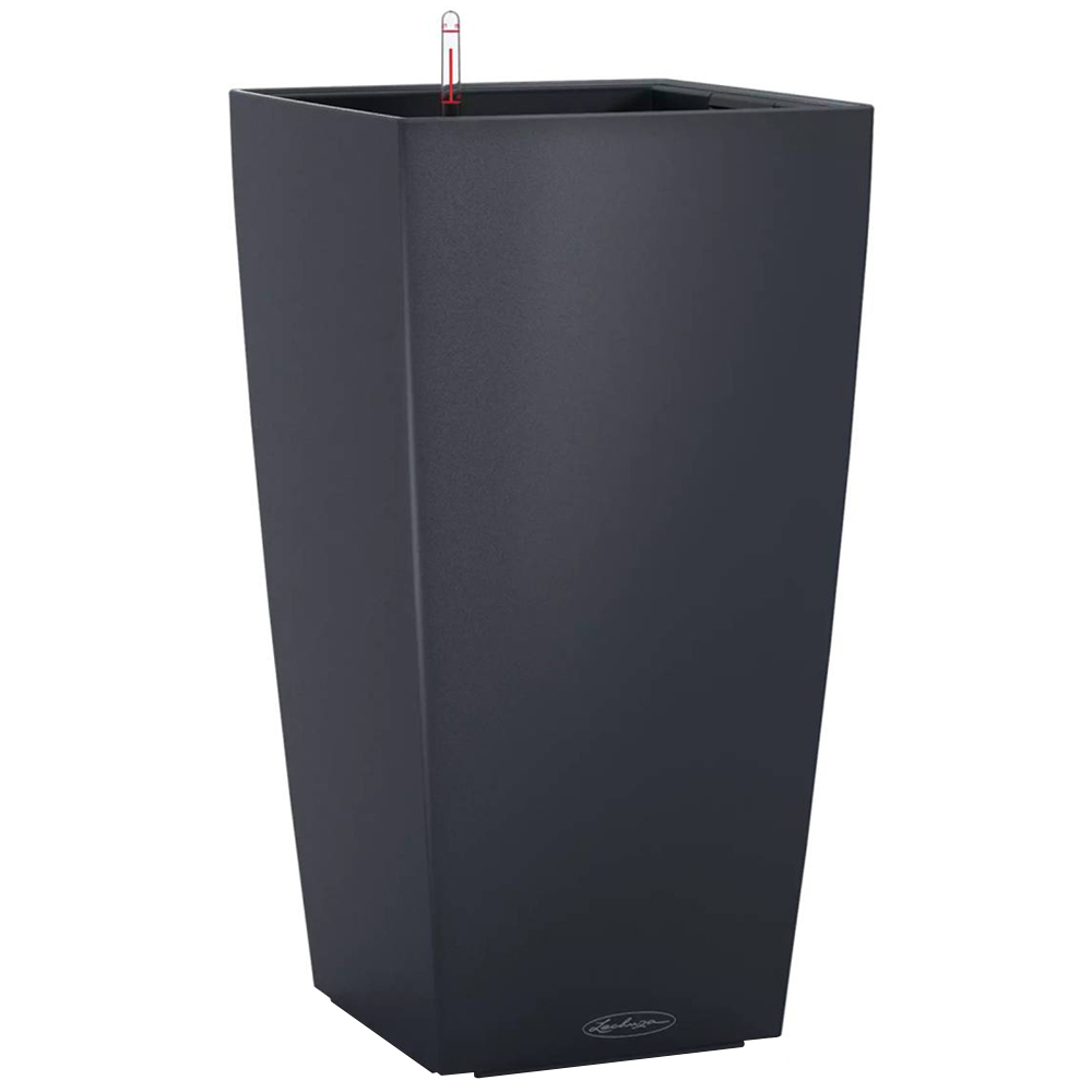Lechuza Cubico Colour 40 Slate Poly-Resin Self-Watering Planter 75cm Image 1