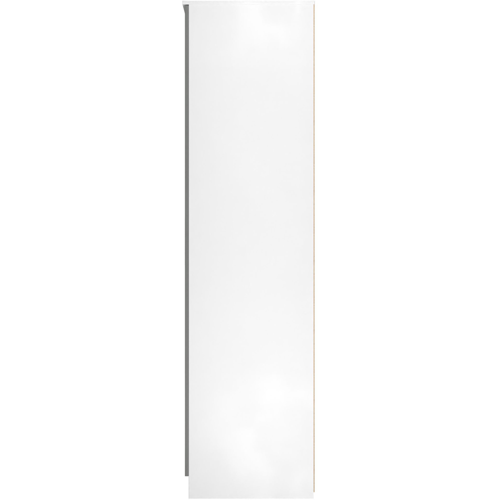 Crowndale Contrast 3 Door Dusk Grey and White Tall Mirrored Wardrobe Ready Assembled Image 2
