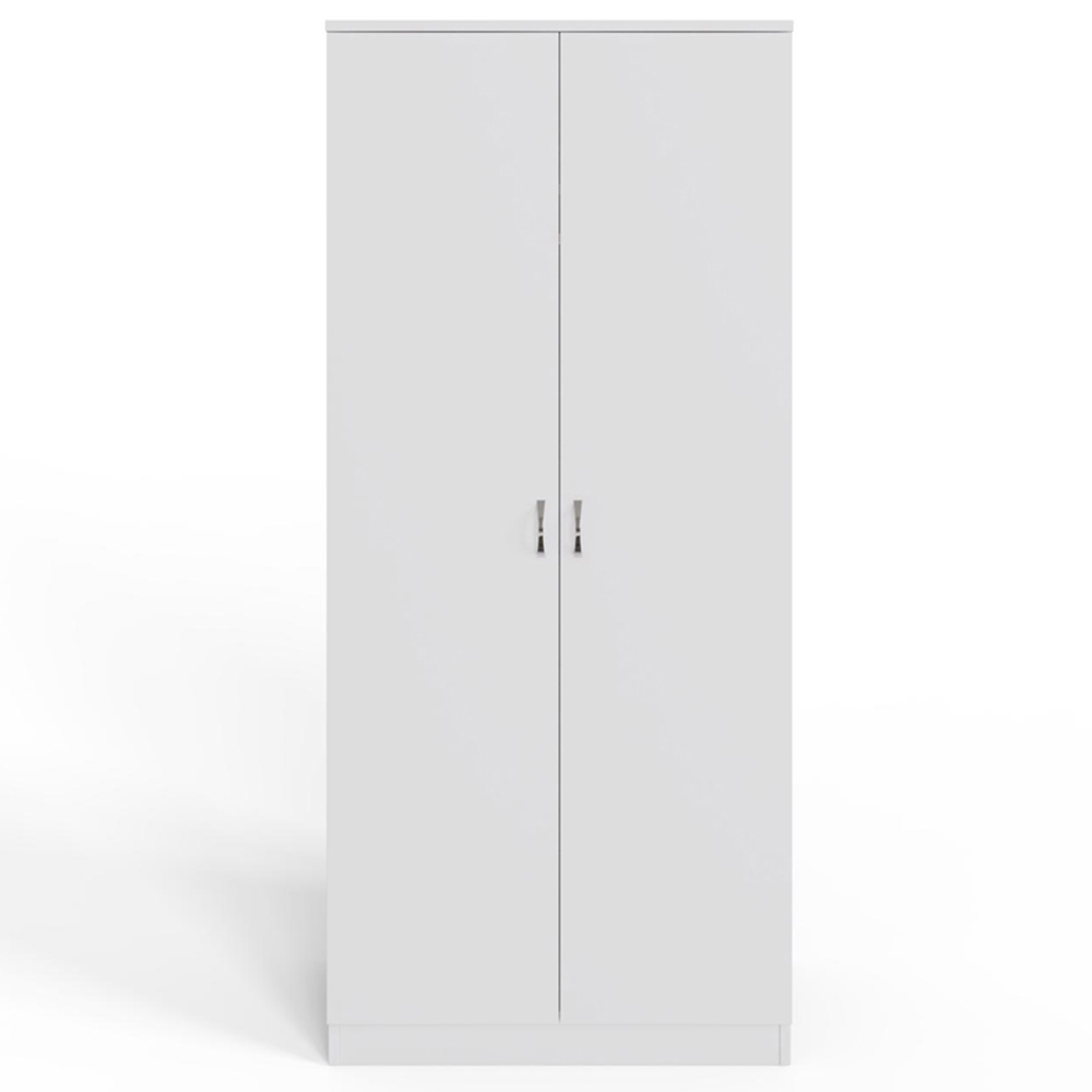 FWStyle Promo 2 Door White Wardrobe Image 4