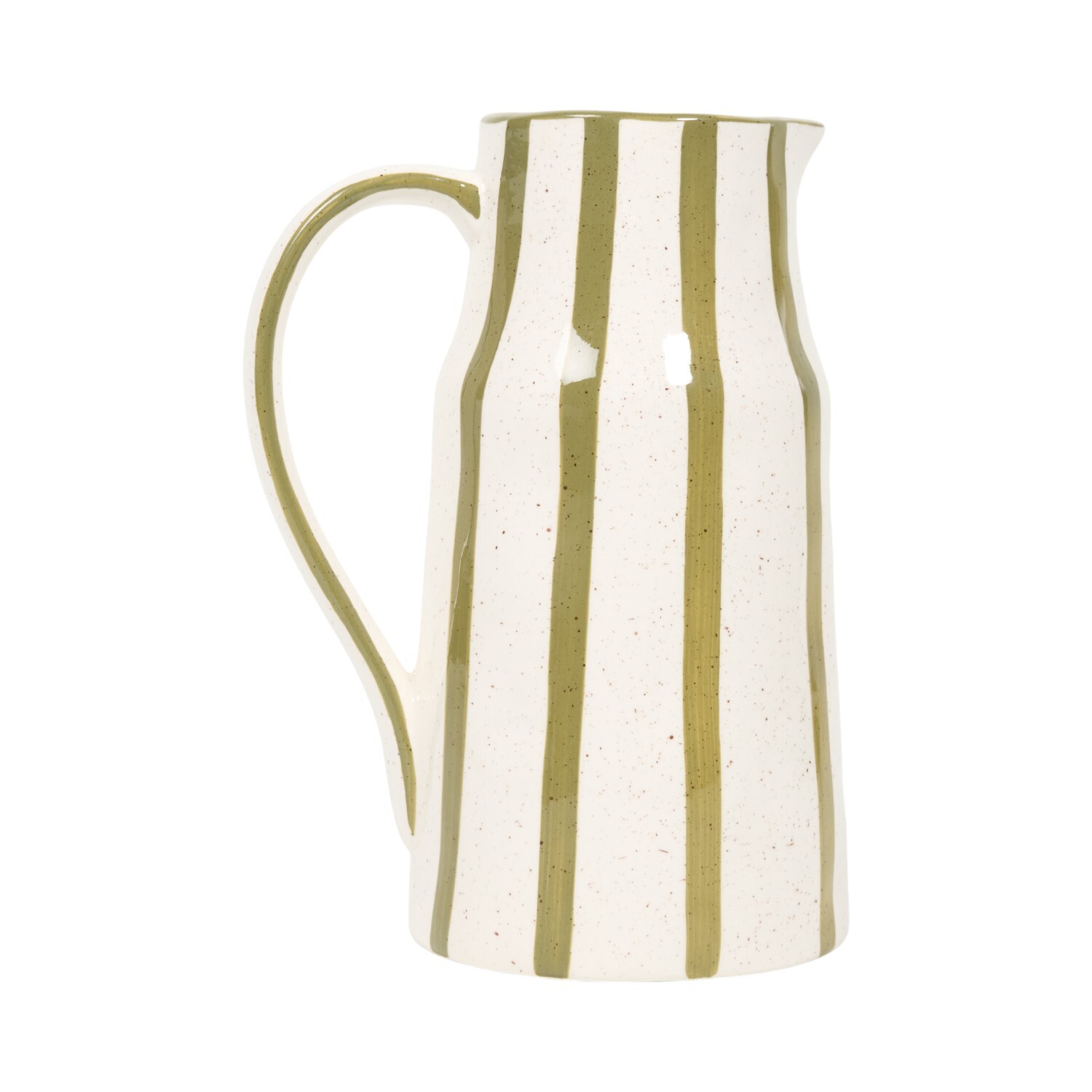 Freya Striped Ceramic Jug Image 2