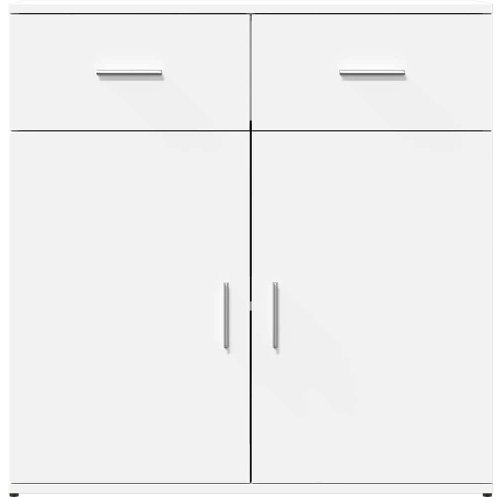 vidaXL 2 Door 2 Drawer White Sideboard Set of 2 Image 4