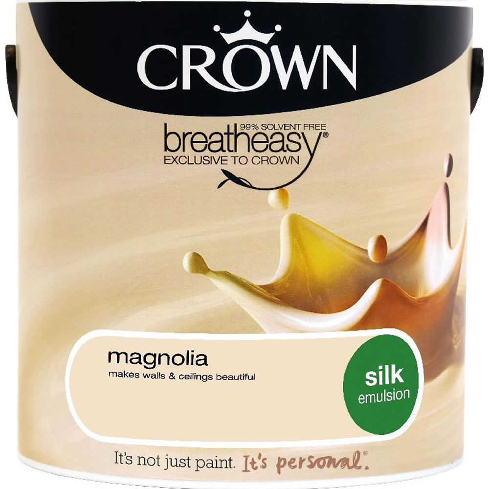 Crown Magnolia Silk Emulsion Paint 2.5L Image 1
