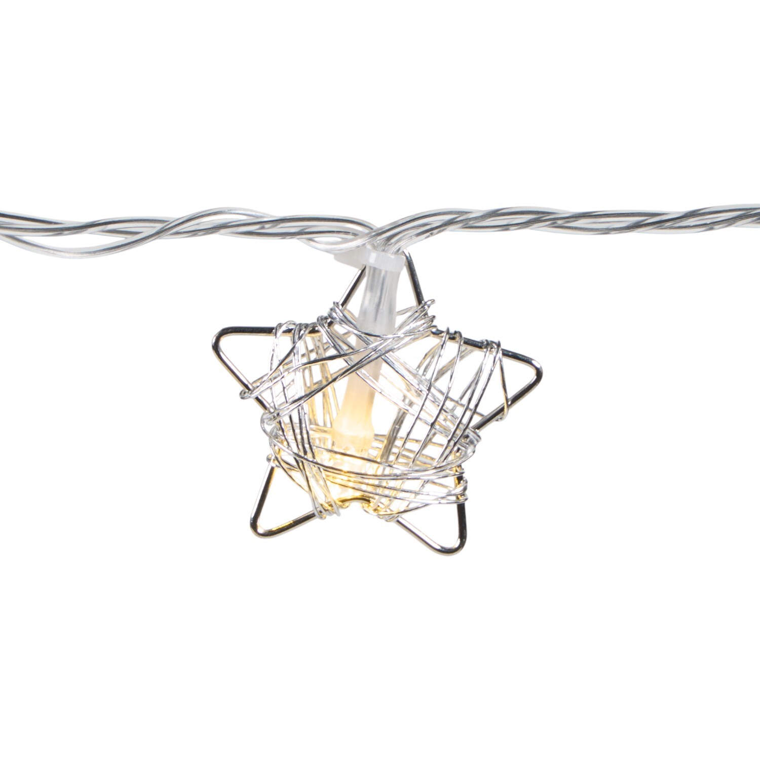100 LED Star String Light White Image 5