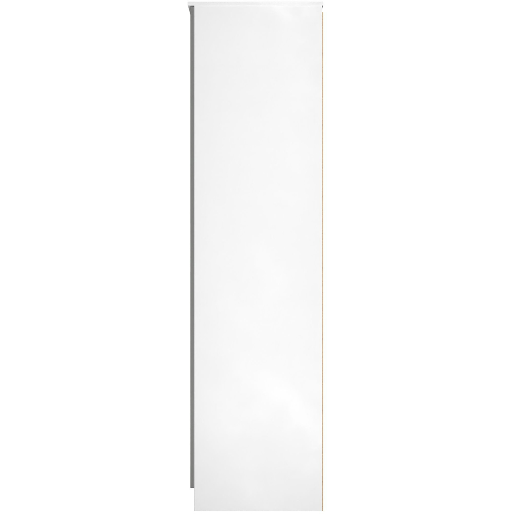 Crowndale Contrast 2 Door Dusk Grey and White Tall Wardrobe Ready Assembled Image 2