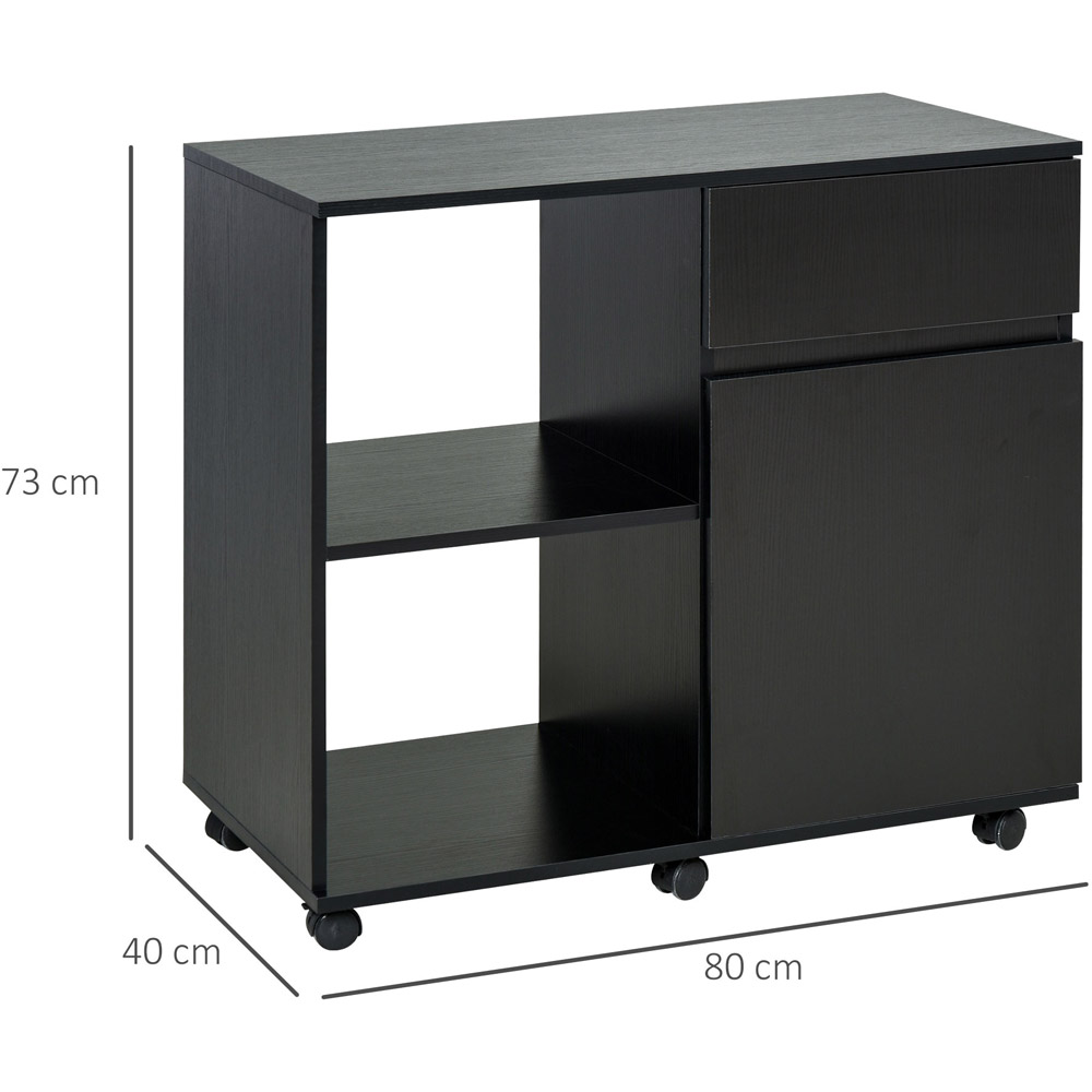 Vinsetto Black Printer Stand Image 7