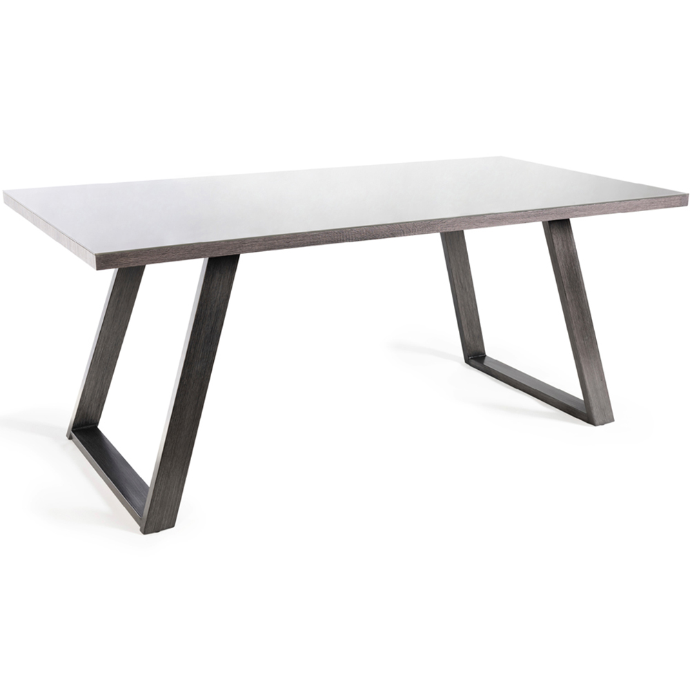 Bentley Designs Hirst 6 Seater Grey Painted Dining Table Image 2