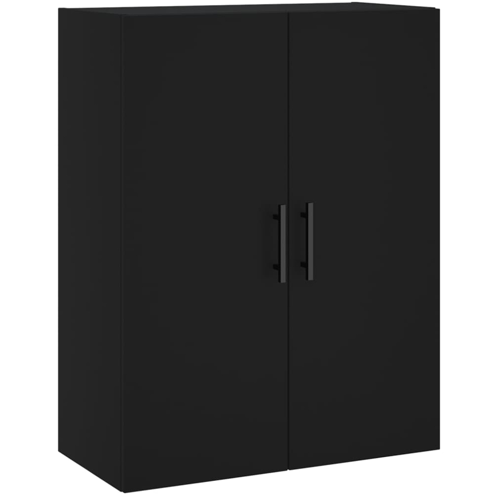vidaXL 2 Door Black Wall Mounted Cabinet Image 2
