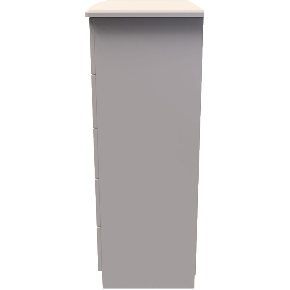 Crowndale Knightsbridge 5 Drawer Kashmir Gloss Chest of Drawers Ready Assembled Image 4