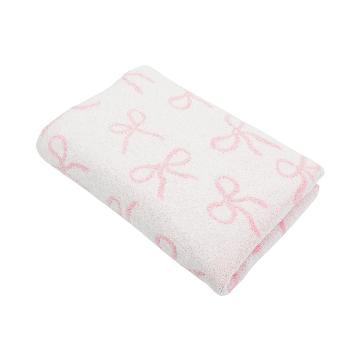 Bow Cotton Towel Pink Hand Towel Image 5