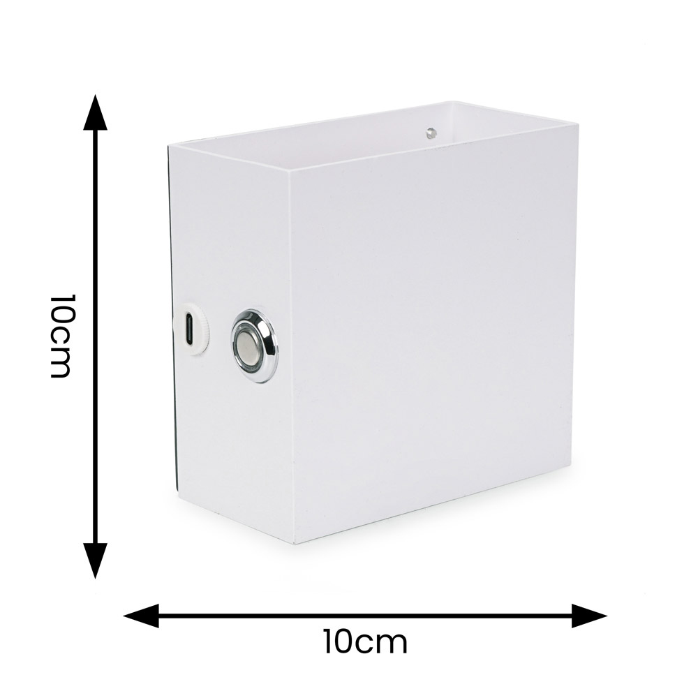 ValueLights Marx White Rechargeable Easy Fit Wall Light Image 9