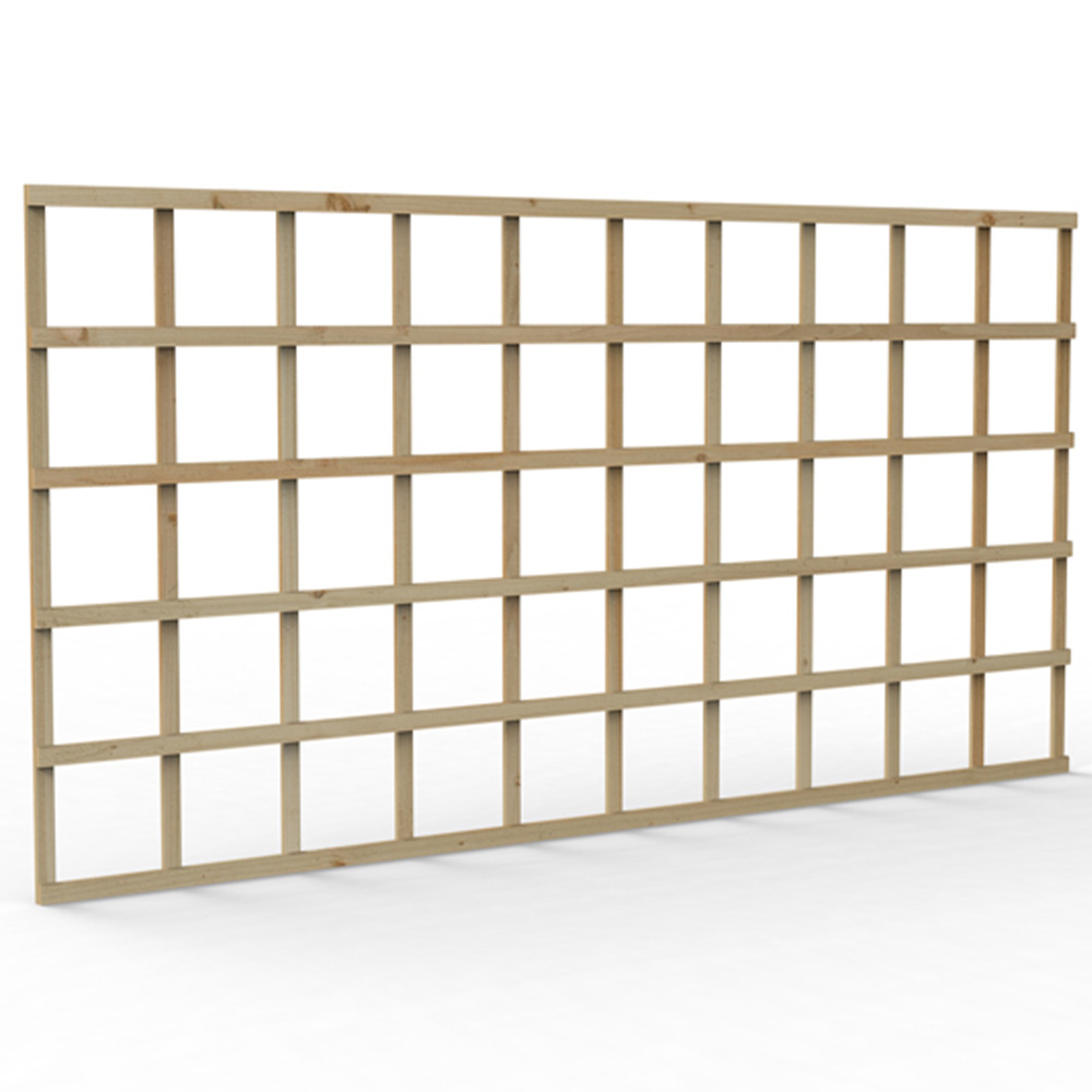 Forest Garden 6 x 3ft Traditional Square Garden Trellis Image 4