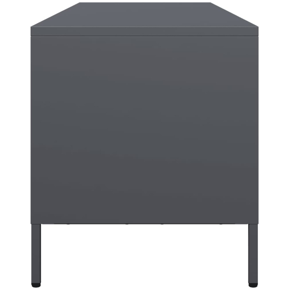 vidaXL 4 Drawer 4 Shelf Anthracite Steel TV Cabinet Image 5