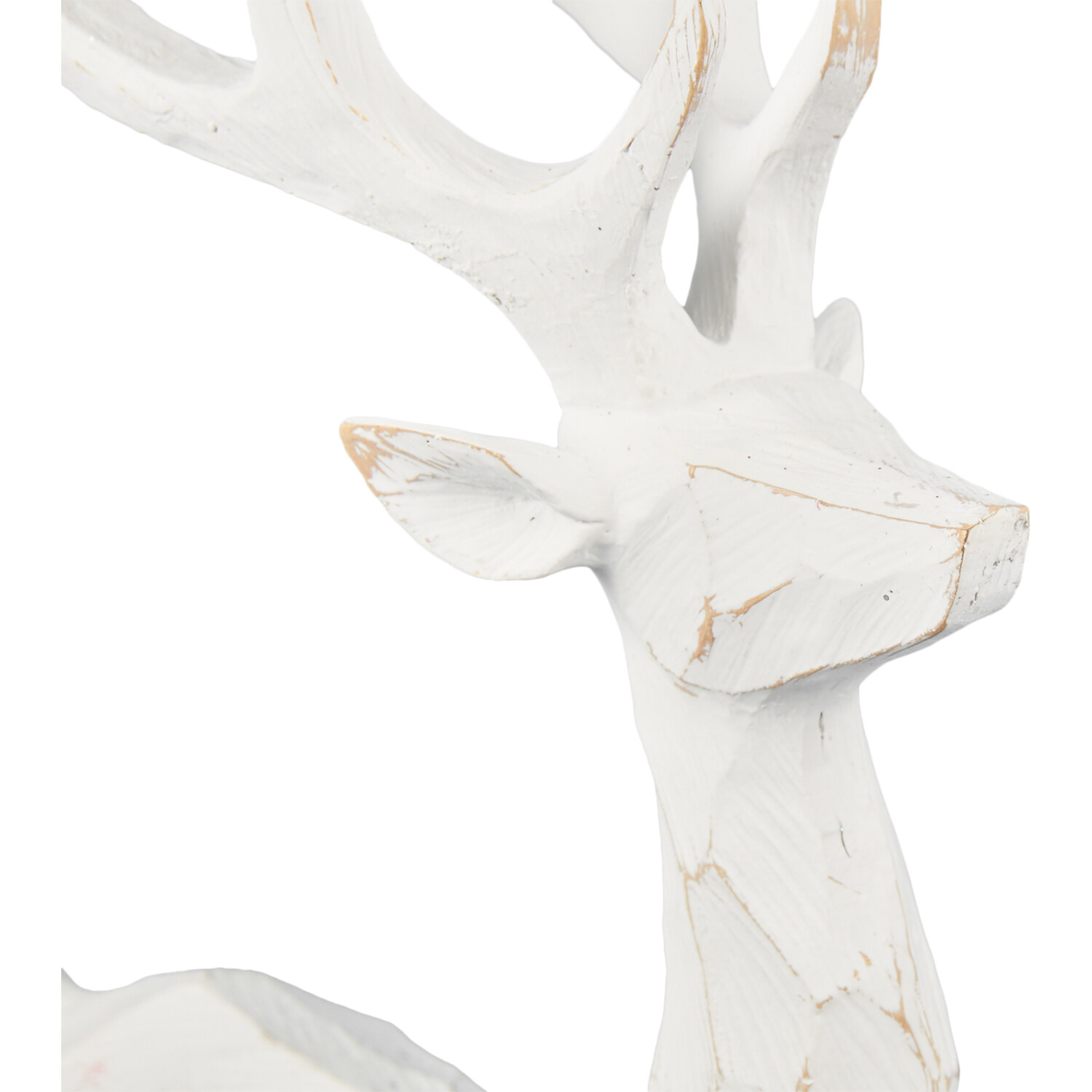 Wood Effect Reindeer - White Image 3