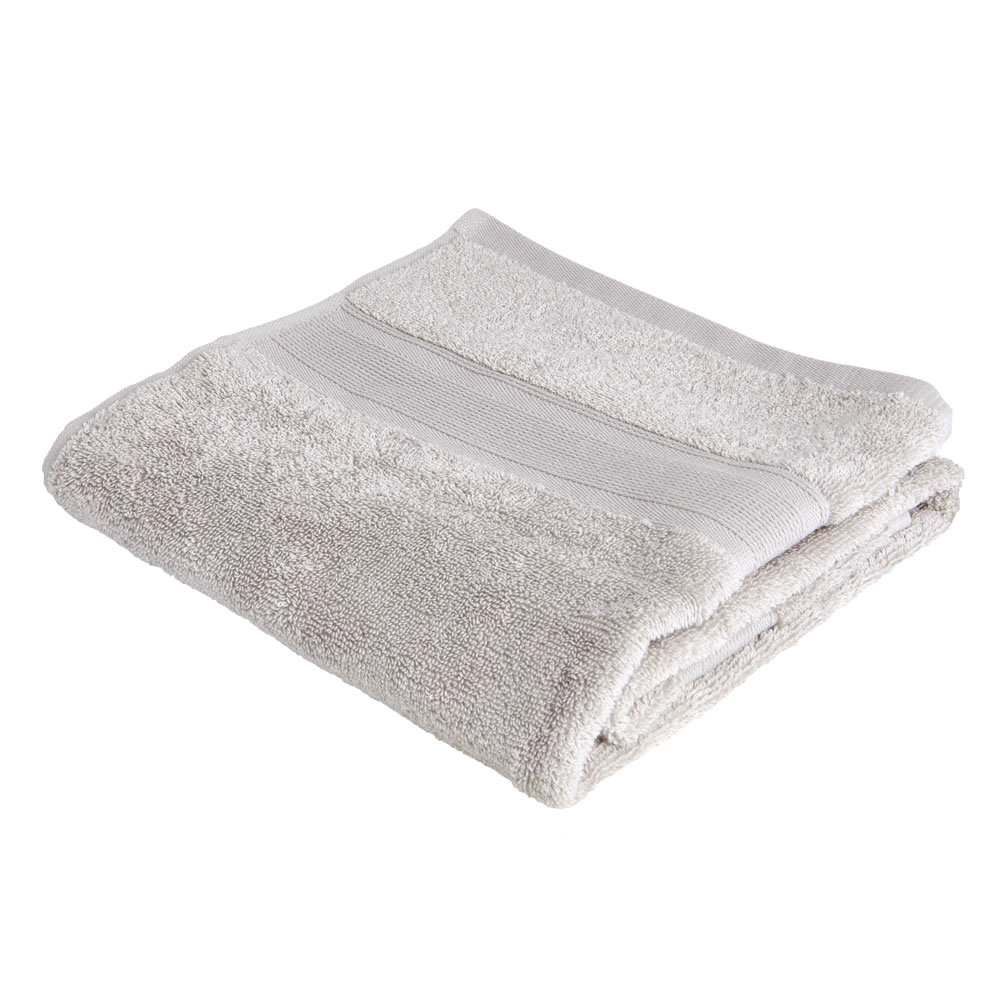 Wilko Supersoft Grey Hand Towel Image 1