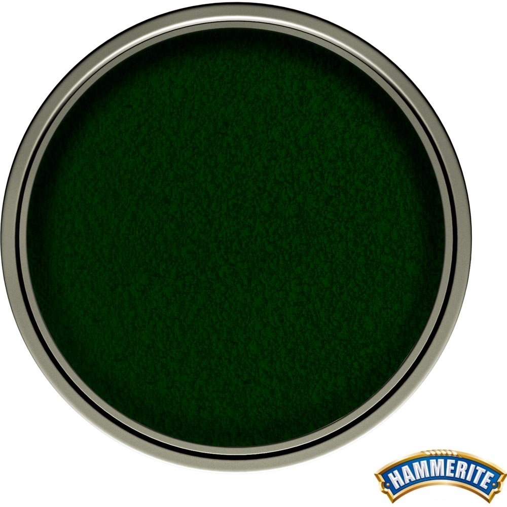 Hammerite Hammered Dark Green Direct to Rust Metal Exterior Paint 750ml Image 3