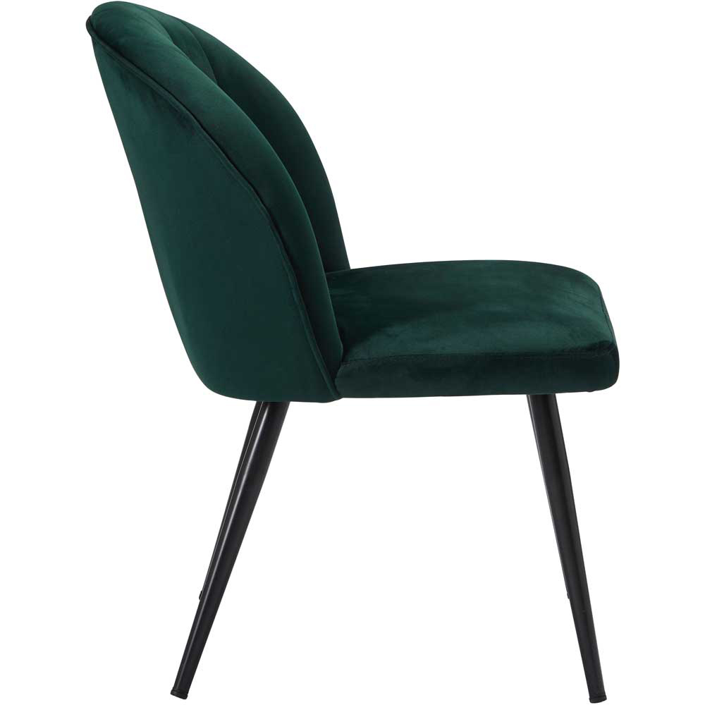Orla Set of 2 Green Dining Chair Wilko