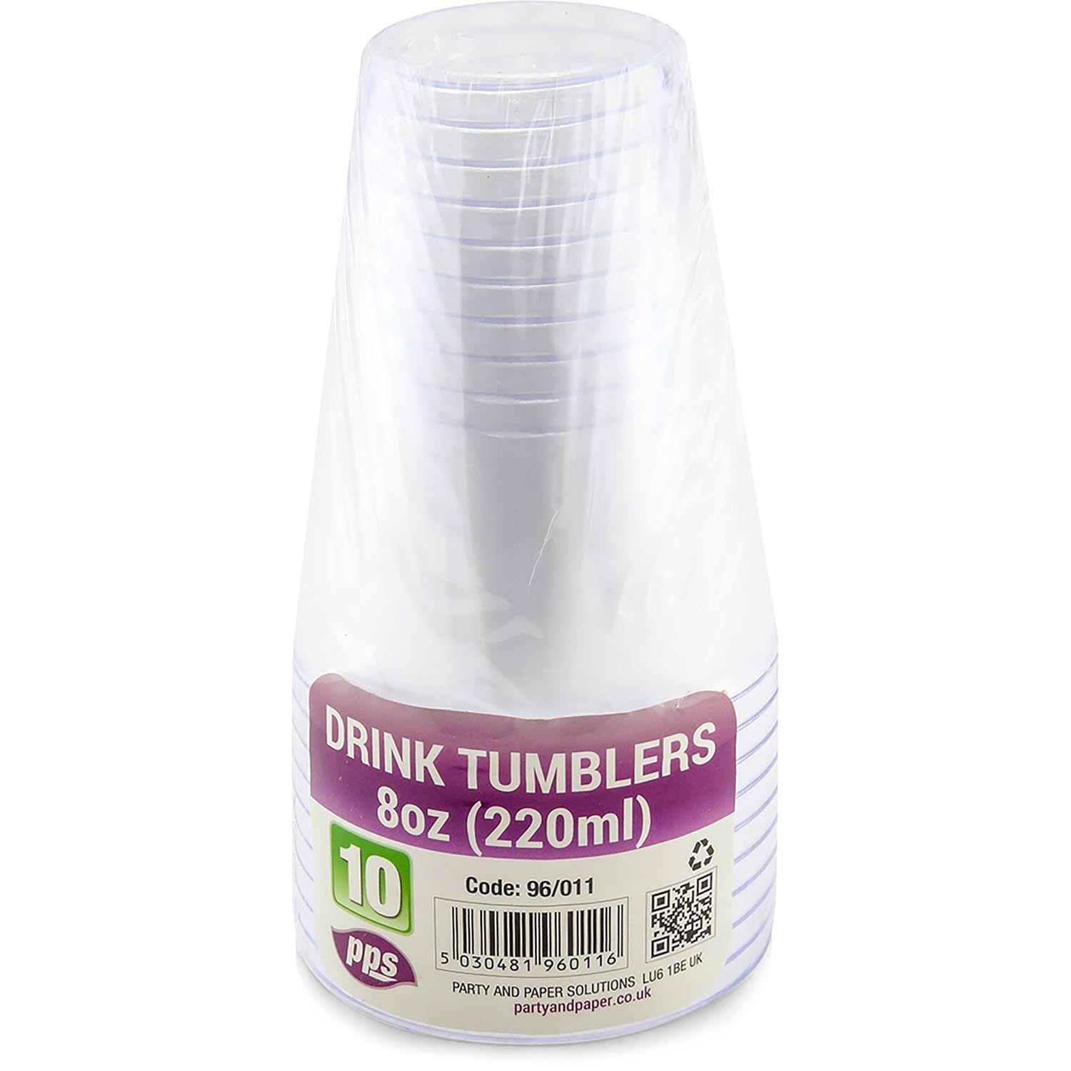 Pack of 10 Plastic Drink Tumblers Image
