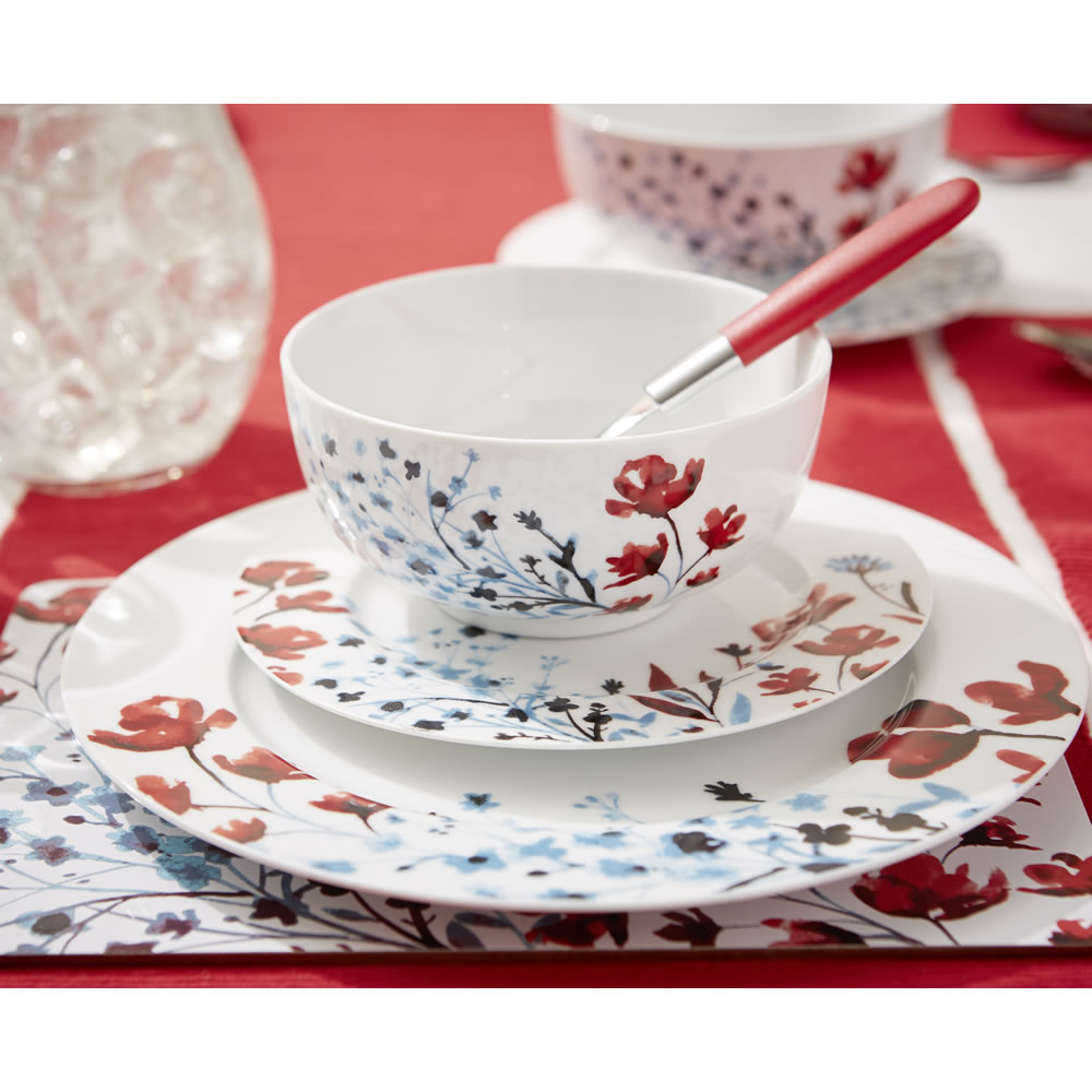 Wilko Dinner Set Oriental Blossom 12 Piece Wilko