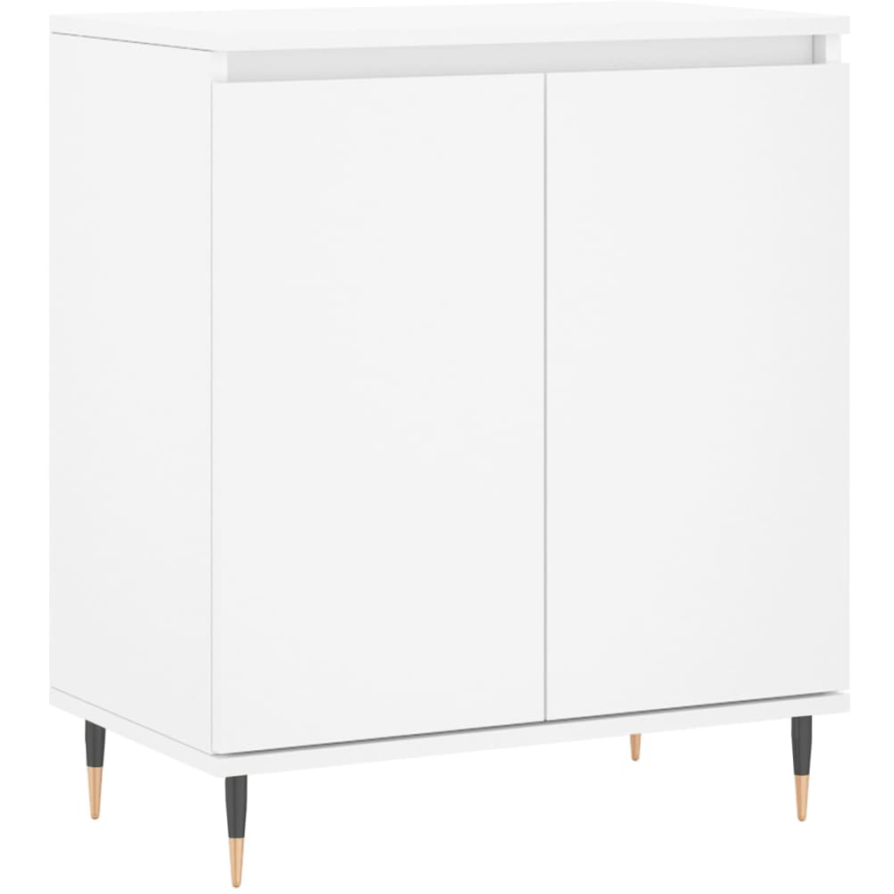 vidaXL 2 Door White Sideboard Image 2
