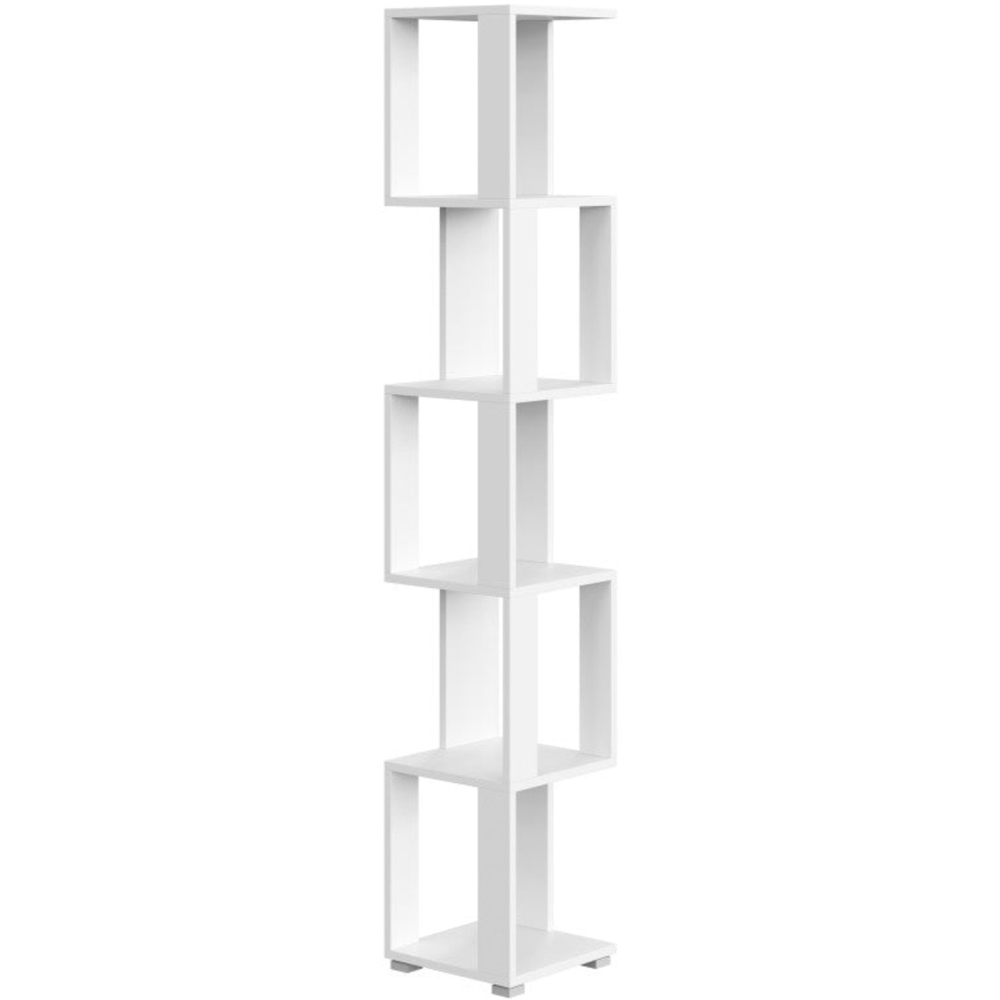 Shefa Line Element-5 6 Shelf White Shelving Unit Image 3
