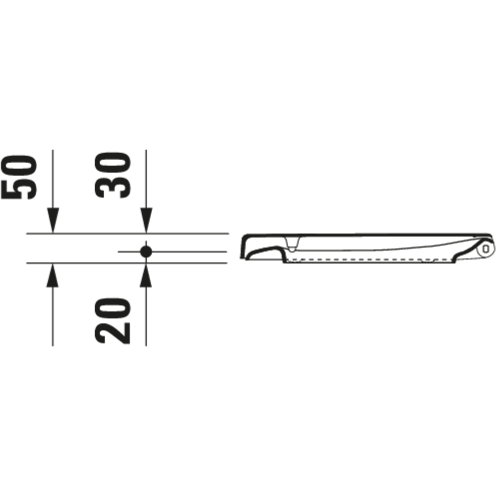 Duravit White Toilet Seat and Cover 370 x 431mm Image 9