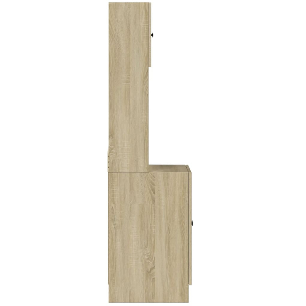 vidaXL 4 Door 2 Shelf Sonoma Oak Kitchen Cabinet Image 7