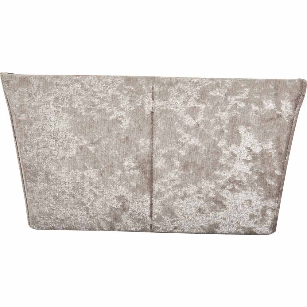 Wilko Crushed Velvet Fabric Tote Box Wilko