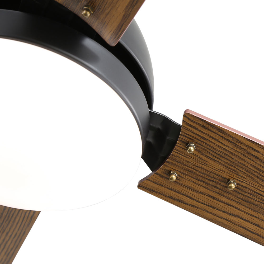 Living and Home Brown Adjustable Ceiling Fan with Light Image 4