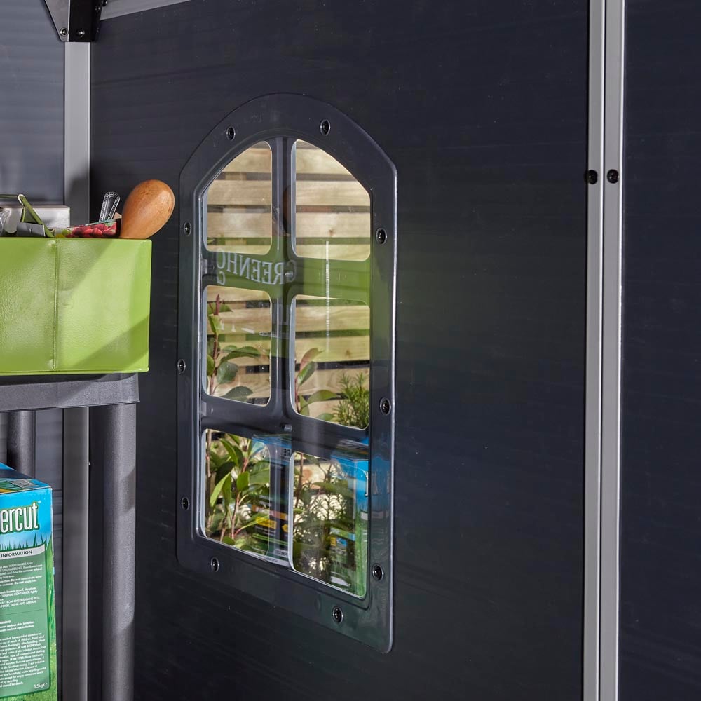 Airevale 4X6 Plastic Shed - Dark Grey Image 8