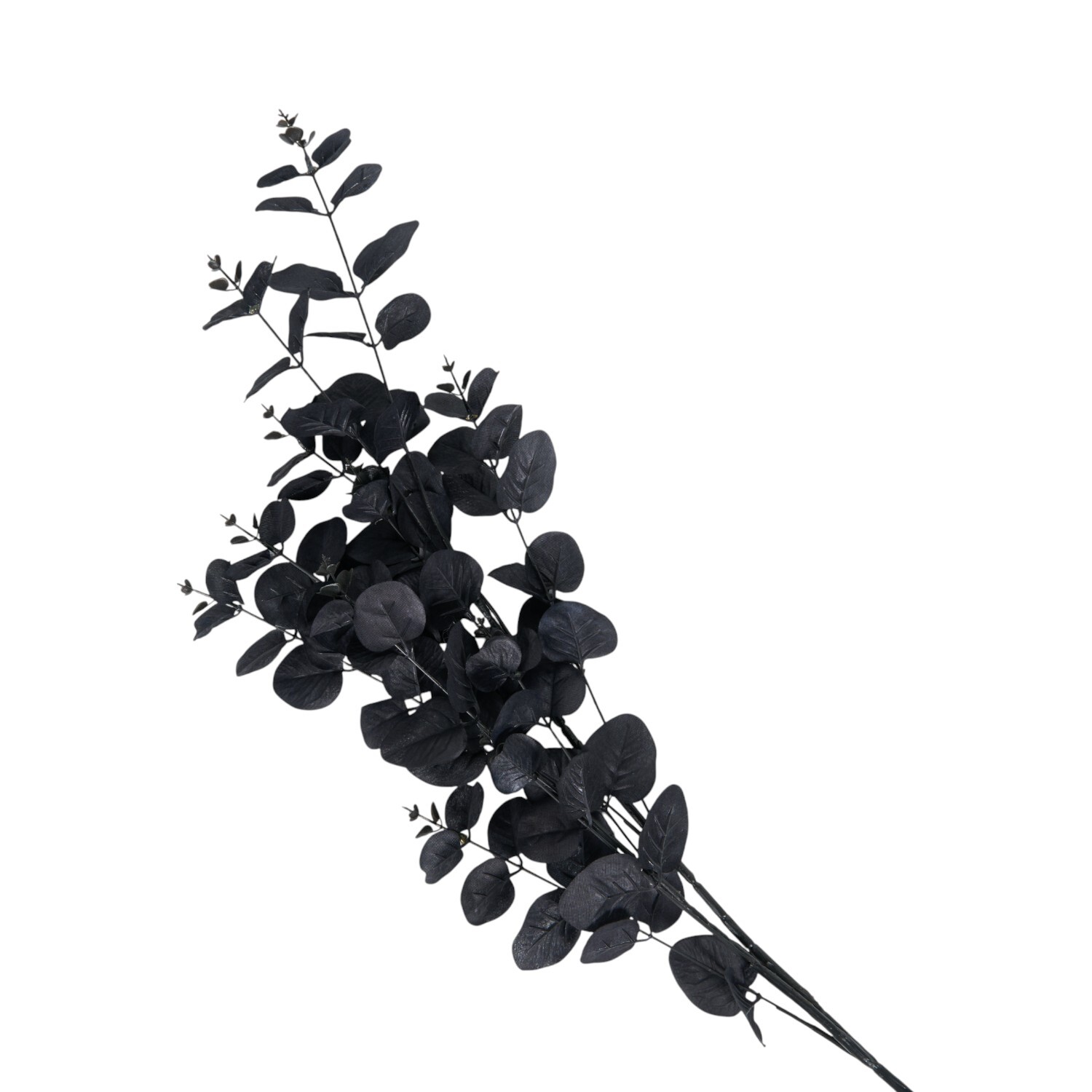 Faux Silk Eucalyptus Stem - Black Image 4