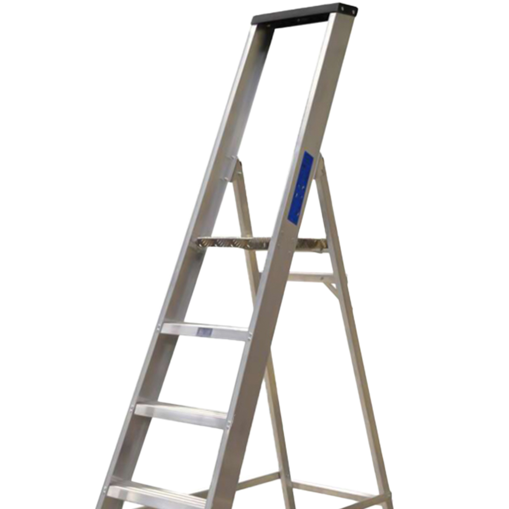 Lyte Ladders & Towers Professional Aluminium 8 Tread Platform Step Ladder with Tool Tray Image 2